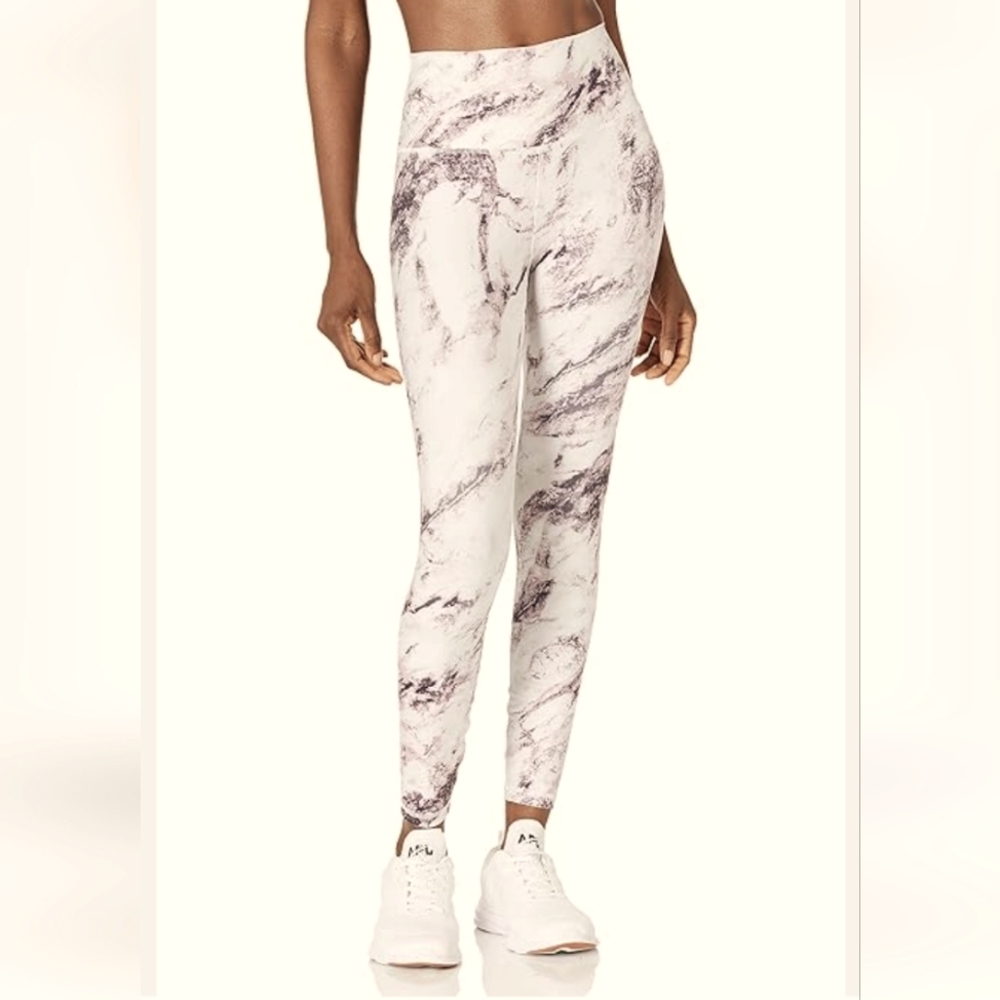 Women's Wildfox Purple White Marble Print Leggings Size small